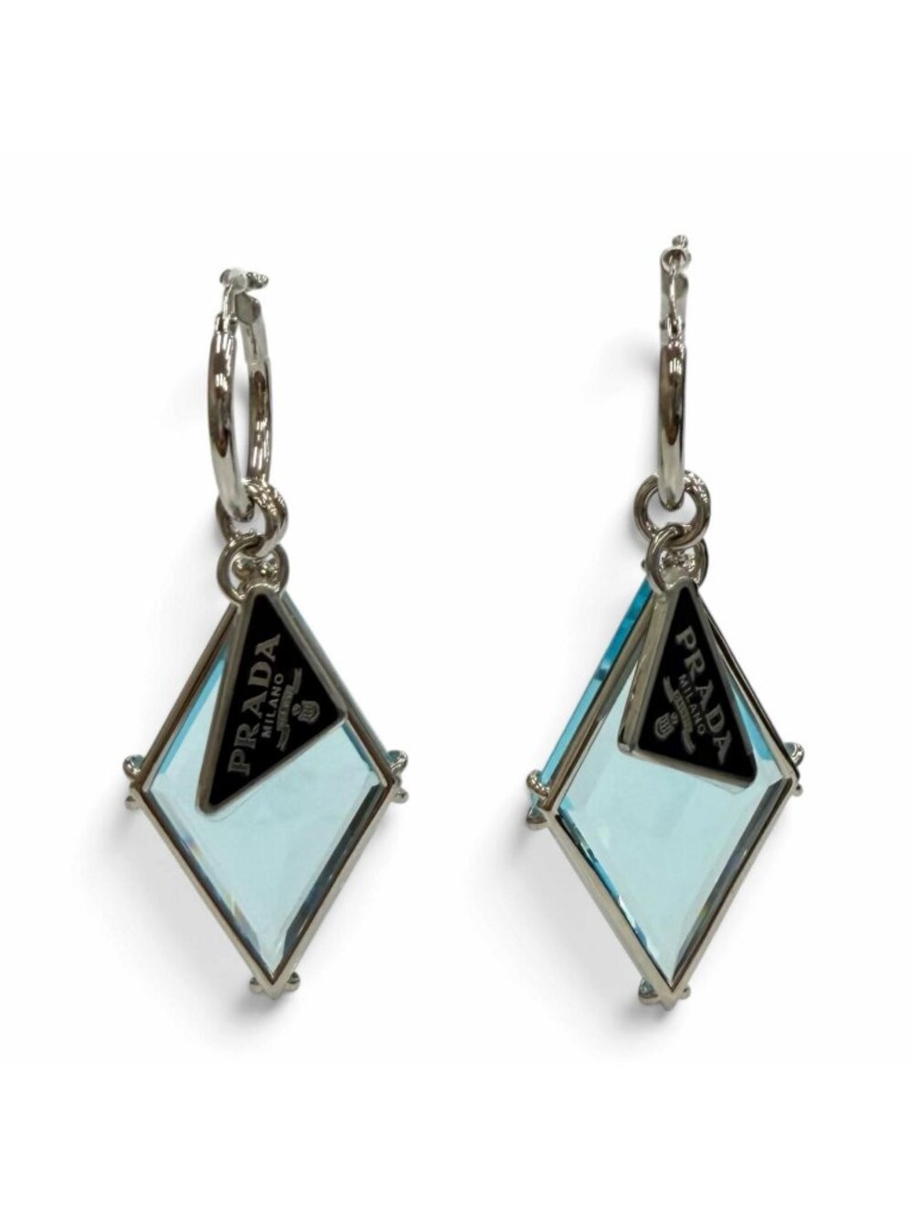 Prada Blue Glasses Earrings